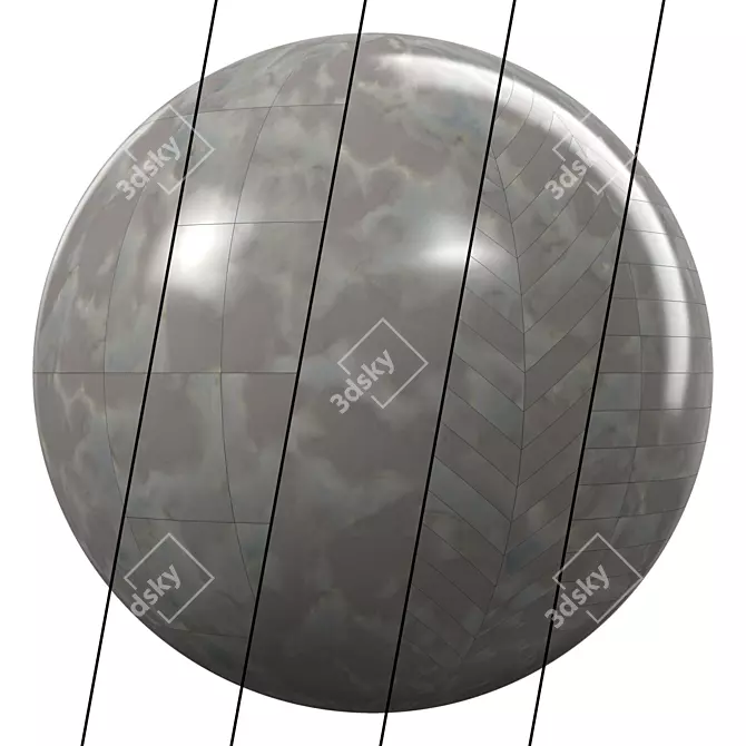 Procedural Hemase Marble Set 3D model image 1