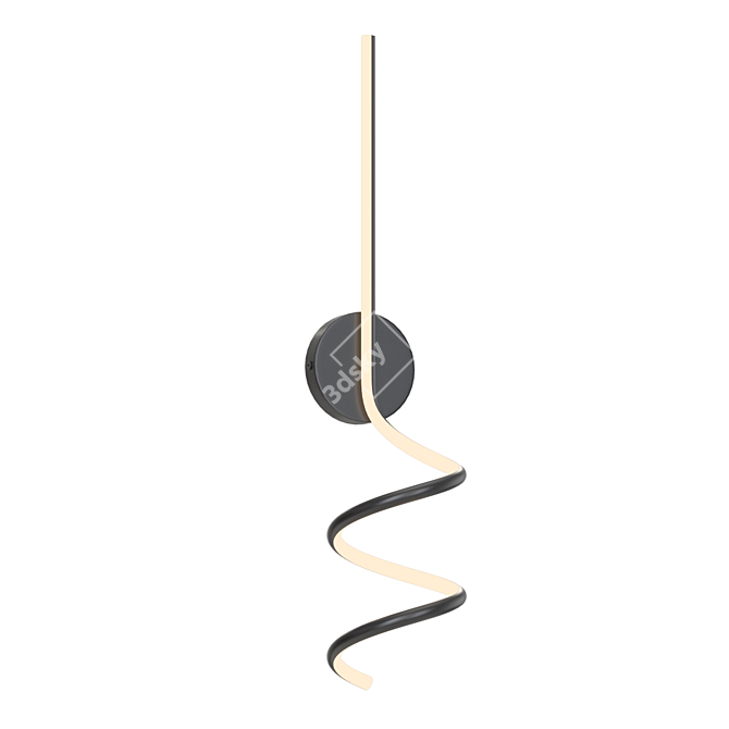 Spiral LED Wall Lamp Damaris 3D model image 2