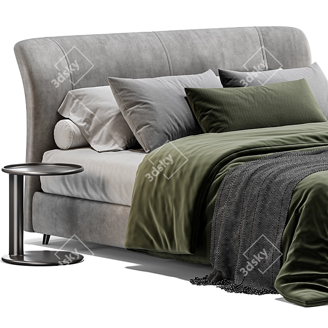 Twils Calvin Double Bed 3D 3D model image 2