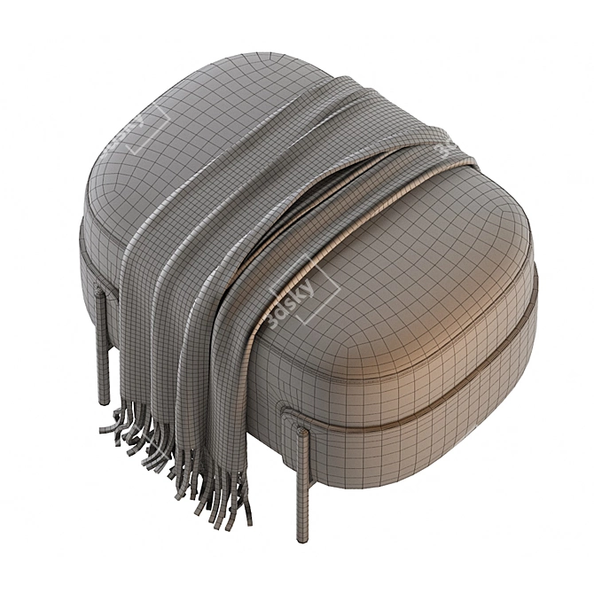 Contemporary Pouf WAM BROSS 3D model image 7
