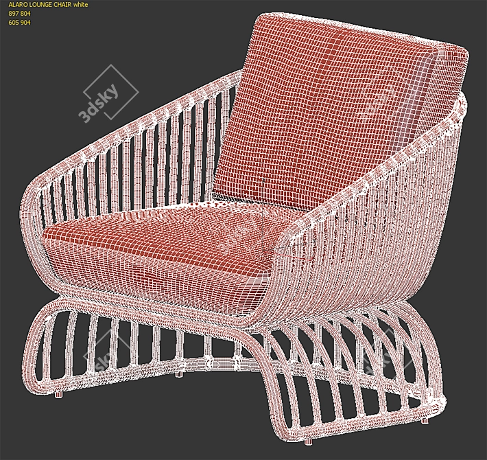 Alaro Lounge Chair by Ann Marie Vering 3D model image 21