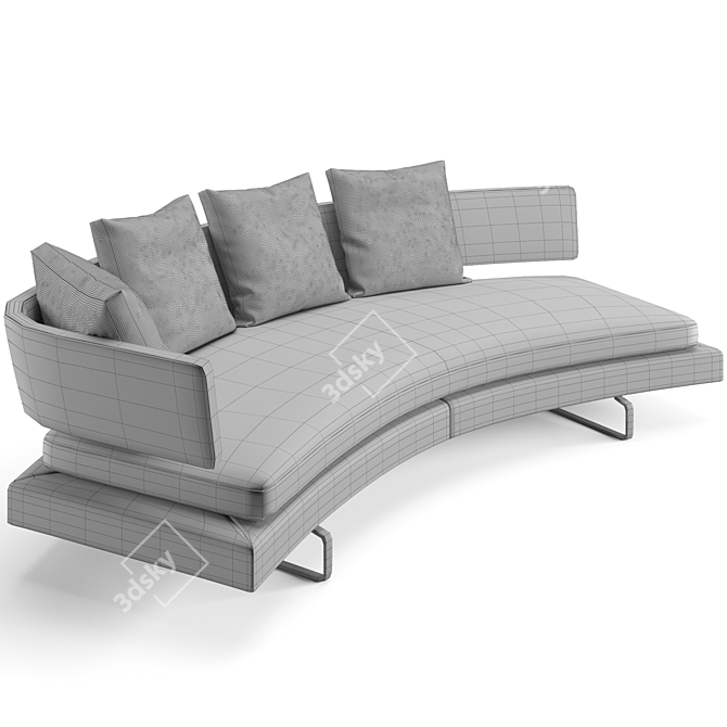 Modern B&B Italia Arne Sofa 3D model image 5