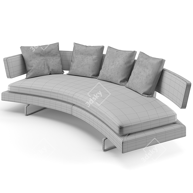 Modern B&B Italia Arne Sofa 3D model image 6