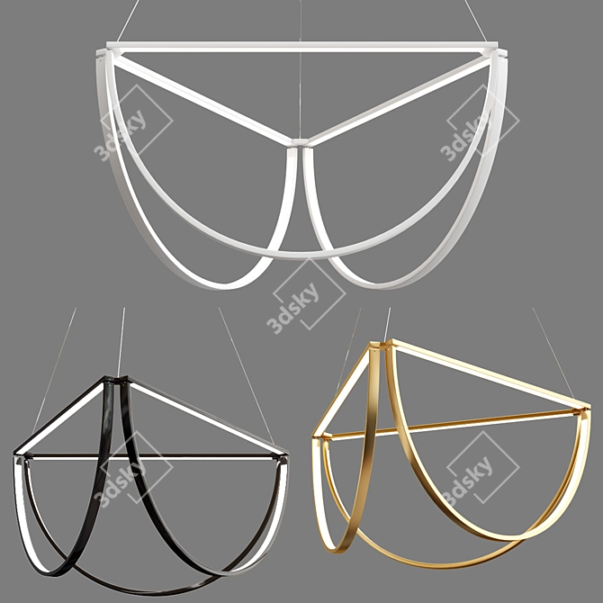 Chord Pendant Lamp Collection 3D model image 2