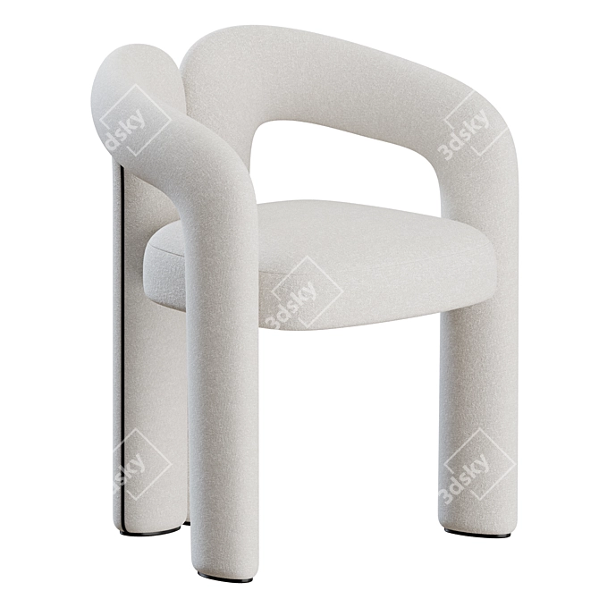  Contemporary Dudet Chair Pair 3D model image 1