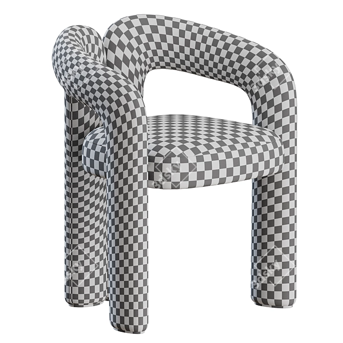  Contemporary Dudet Chair Pair 3D model image 3