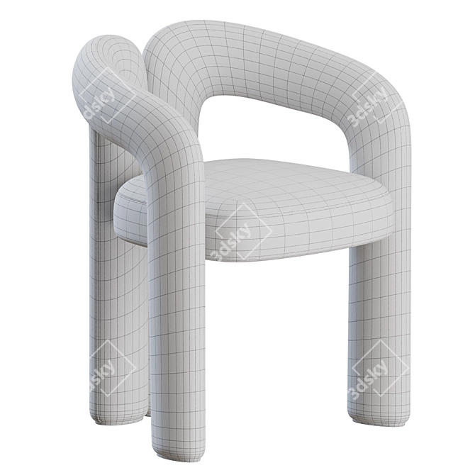  Contemporary Dudet Chair Pair 3D model image 4
