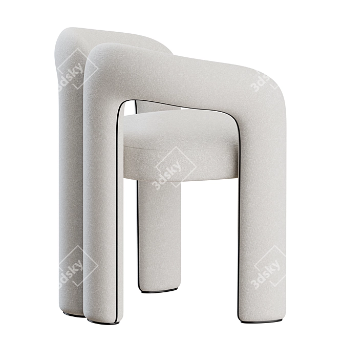  Contemporary Dudet Chair Pair 3D model image 6