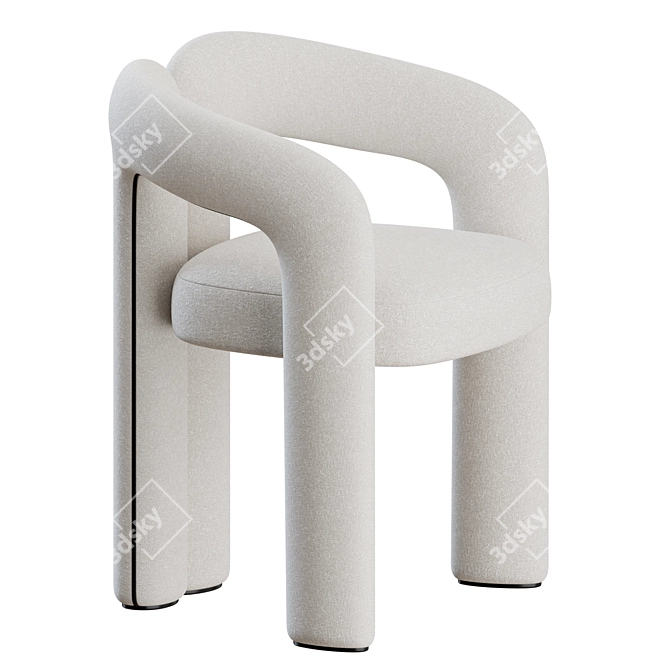  Contemporary Dudet Chair Pair 3D model image 7