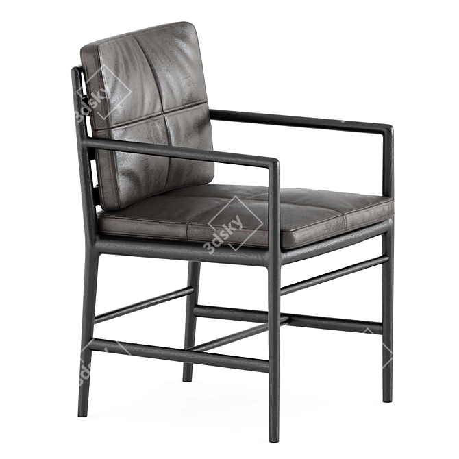 Plush Comfort Armchair: Timeandstyle 3D model image 3