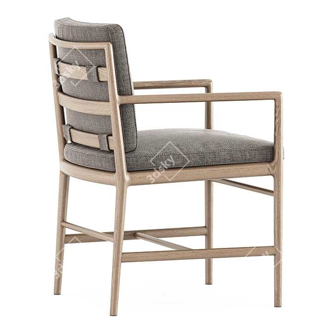 Plush Comfort Armchair: Timeandstyle 3D model image 4