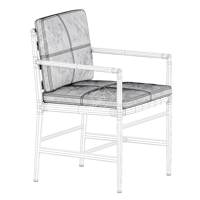 Plush Comfort Armchair: Timeandstyle 3D model image 5