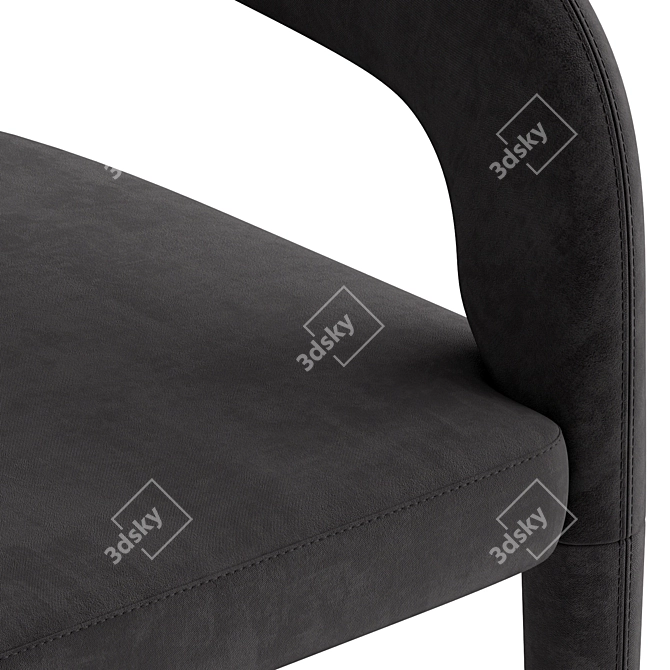 Elegant Lisette Dining Armchair 3D model image 4
