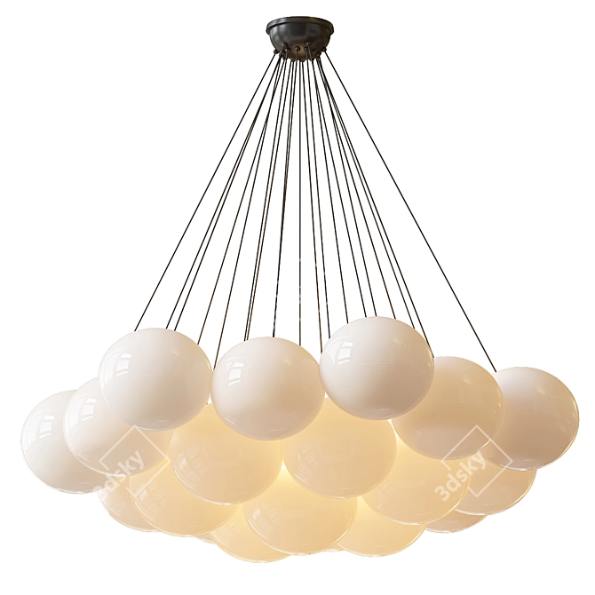 Cielo Ogden Chandelier: Elegant Illumination 3D model image 1