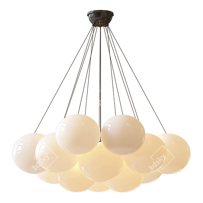Cielo Ogden Chandelier: Elegant Illumination 3D model image 3