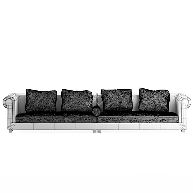 Luxury Comfort in Portofino Sofa 3D model image 3