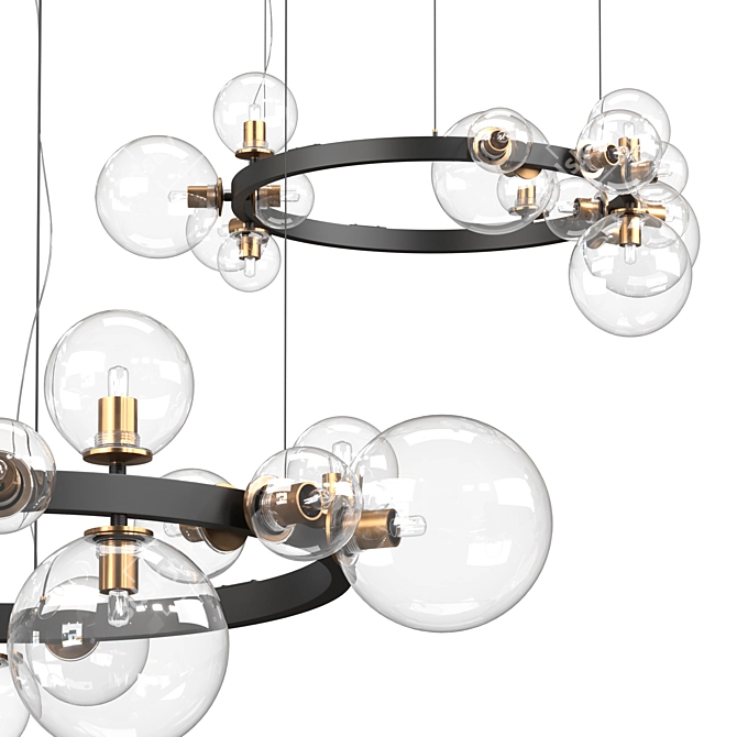 Elegant Vincent Ceiling Light 3D model image 1