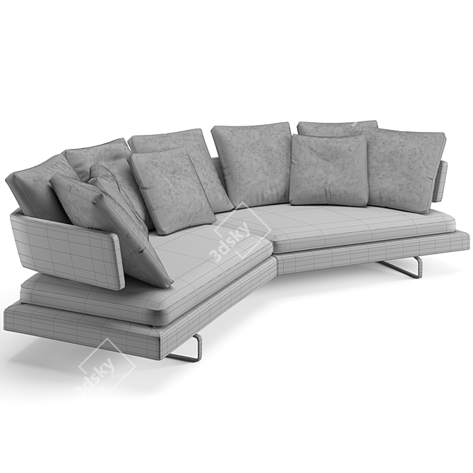 B&B Italia Arne Modern Sofa 3D model image 6