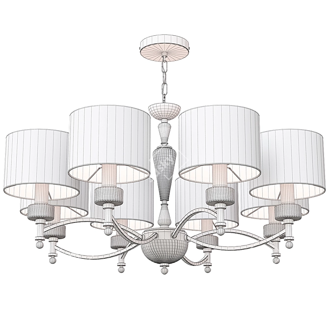 Elegant Maytoni Alicante Chandelier 3D model image 2