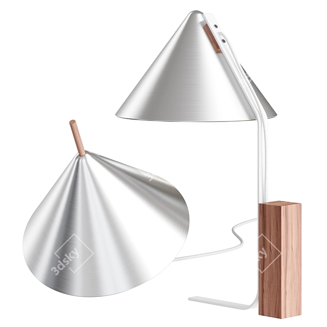 Modern Geometric Cone Lamp 3D model image 2