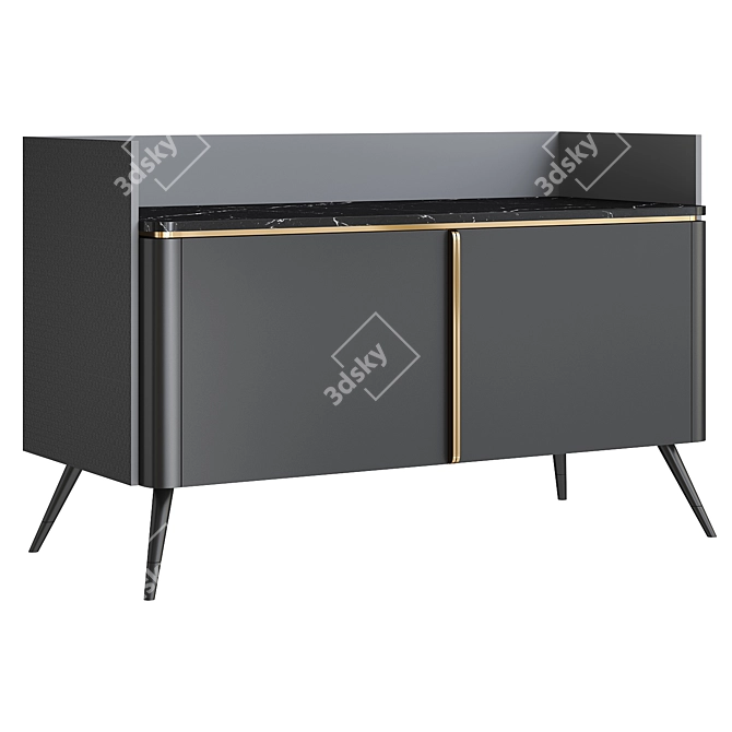 Modern Chic Fabrice Sideboard 3D model image 1