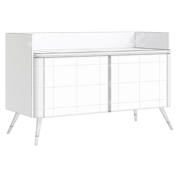 Modern Chic Fabrice Sideboard 3D model image 2