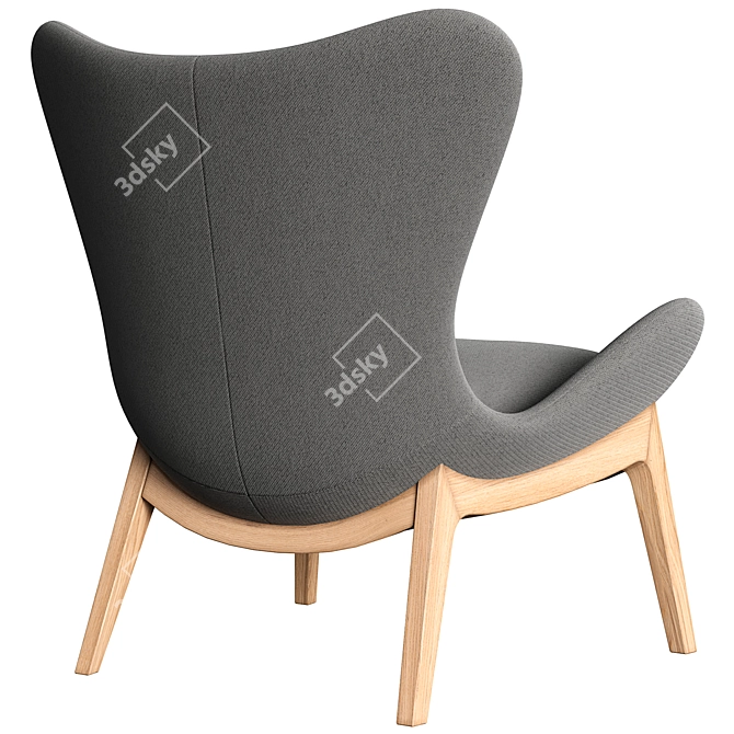 Modern Lounge Chair Lazy Home 3D model image 2