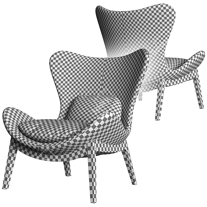 Modern Lounge Chair Lazy Home 3D model image 14