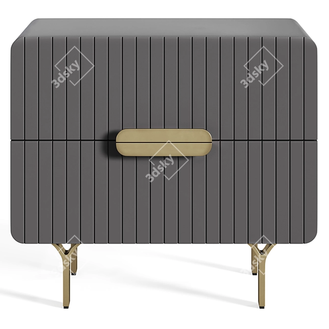 Elegant Bedside Table by Cosmorelax 3D model image 2