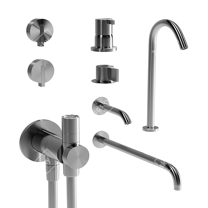 Luxury Italian Bathroom Collection 3D model image 1