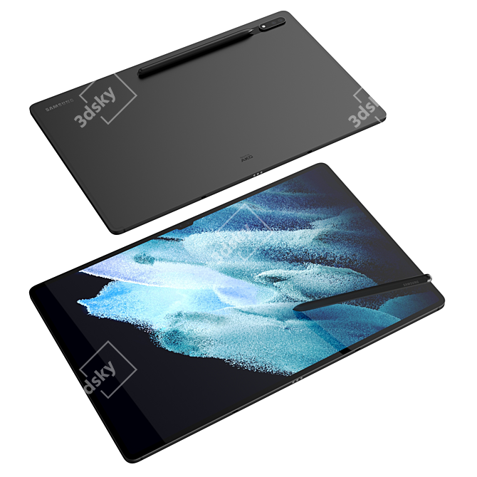 Samsung Tab S8 Ultra 3D Model 3D model image 4