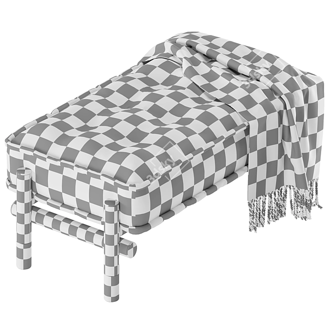 Etro Woodstock Ottoman: Luxury Home Interiors 3D model image 6