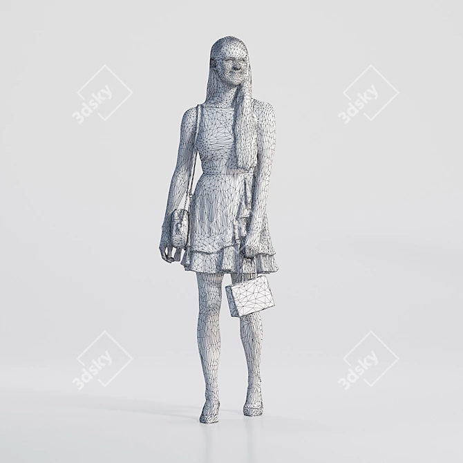 3D Character Model with V-Ray & Corona 3D model image 3