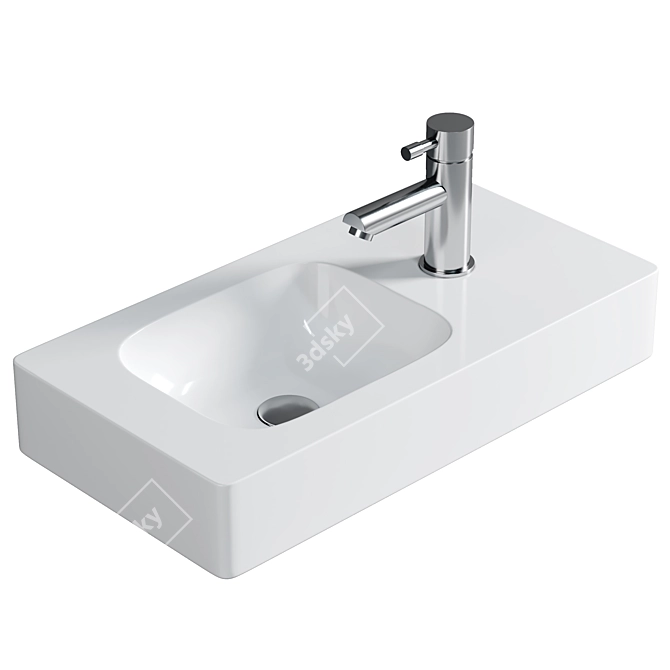 Geberit iCon Hand Basin with KeraTect 3D model image 1