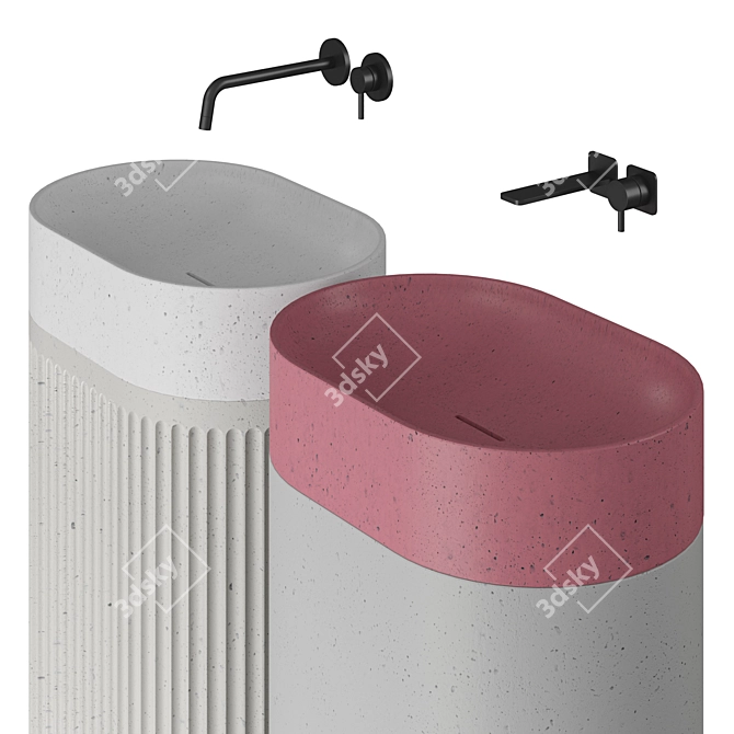 Lyra | Pedestal Sink 3D model image 2