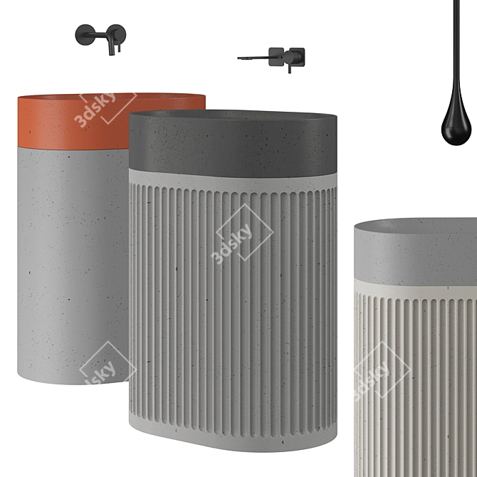 Lyra | Pedestal Sink 3D model image 5