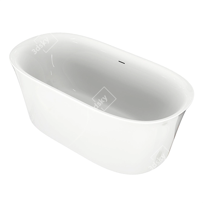 DURAVIT White Tulip Freestanding Bathtub 3D model image 2