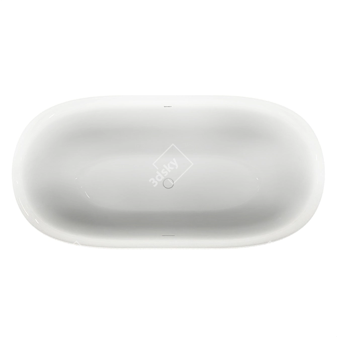 DURAVIT White Tulip Freestanding Bathtub 3D model image 3