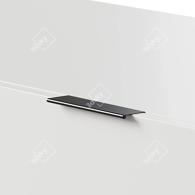 Modern TV Stand Kobe Design 3D model image 2