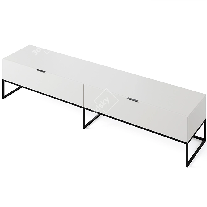 Modern TV Stand Kobe Design 3D model image 3