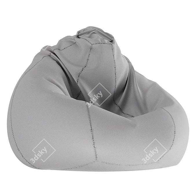Cozy Bean Bag Chair-Pouf 3D model image 3