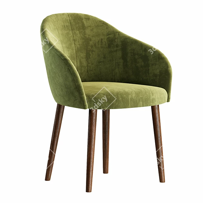Lili Designer Dining Chair Home 3D model image 1