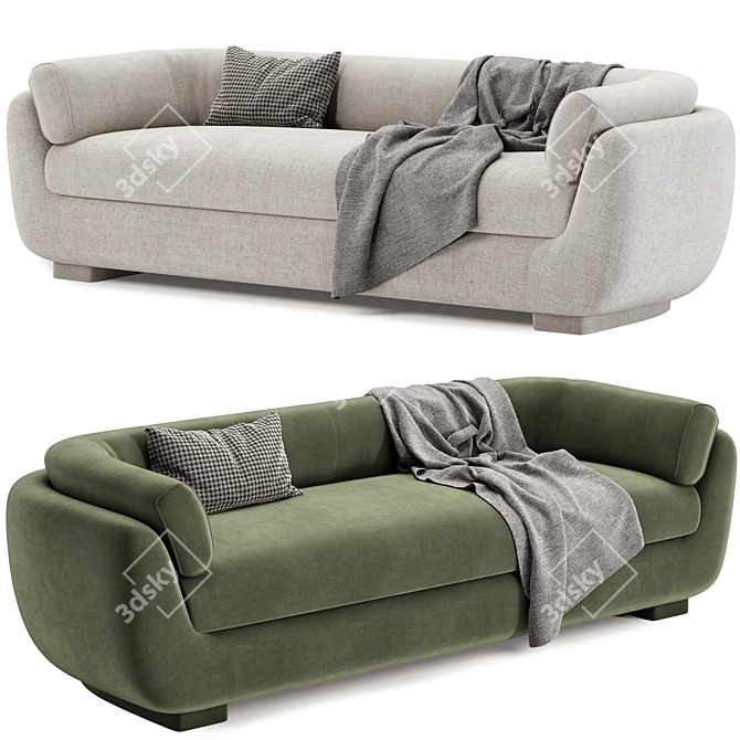 Since there is no description provided in Russian, the title for the "Moro sofa" could be:
Cozy Modern Moro Sofa 3D model image 2