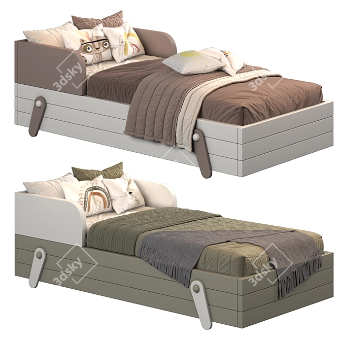 Dual Color Bed Archive 3D model image 2