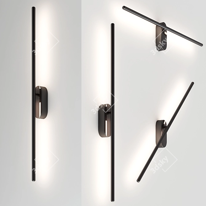 Noire LED Applique Melbourne 3D model image 2