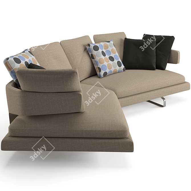 B&B Italia Arne Modern Sofa 3D model image 6