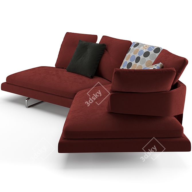 B&B Italia Arne Modern Sofa 3D model image 7