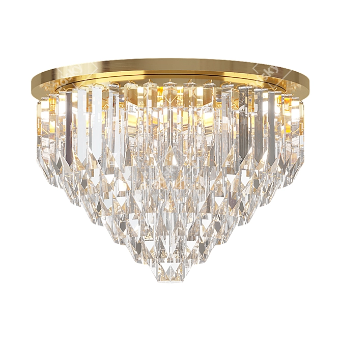 Elegant Patrizia Volpato Crystal Chandelier 3D model image 1