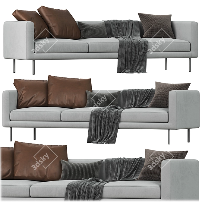 Luxury 2017 Moooi Boutique Sofa 3D model image 1