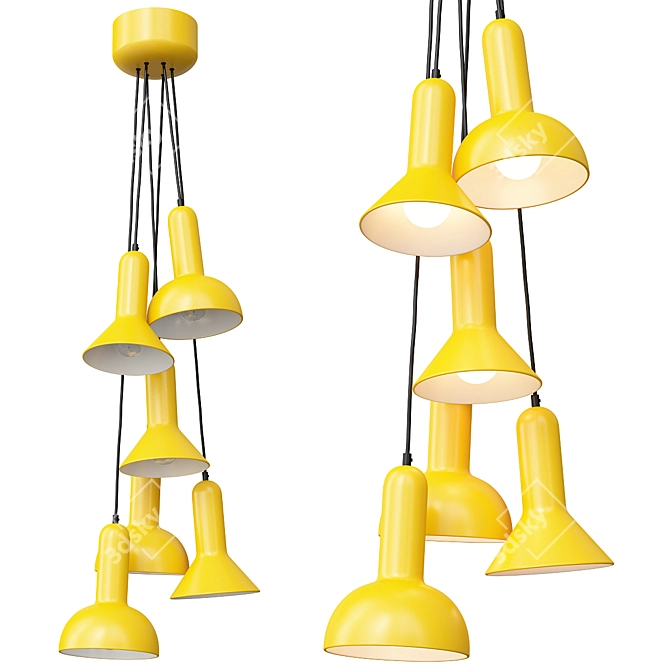 Anzazo Citrus Pendant Light Fixture 3D model image 1